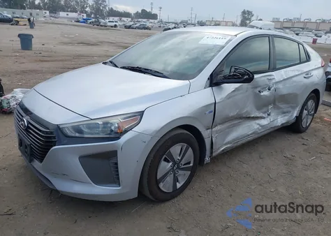 2017 Hyundai Ioniq Hybrid Blue из США, поврежденный, VIN KMHC65LC5HU024227